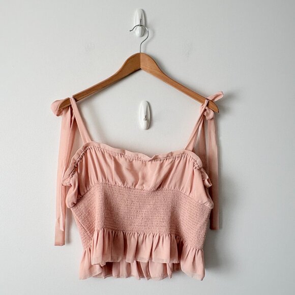 Aritzia Wilfred Ballad Camisole Top Chiffon Coral Blush NWT Size XL - Picture 5 of 7